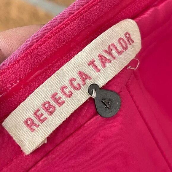 REBECCA TAYLOR PINK MULTI TIE DYE STRAPLESS Dress size 4 - Picture 9 of 9